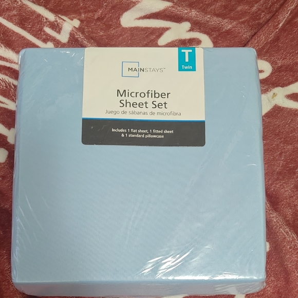 Mainstays Microfiber Sheet Set - Light Blue - Picture 1 of 2